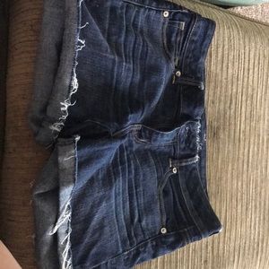 American eagle blue jean shorts